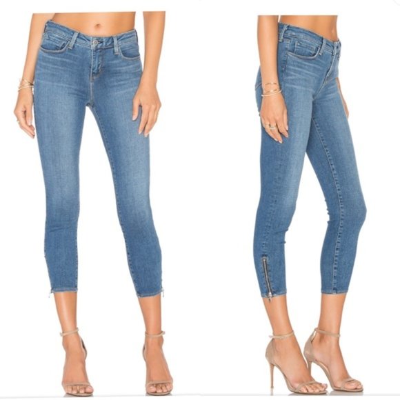 L'AGENCE Denim - L'Agence Emmanuelle Mid Rise Skinny Jeans Midnight